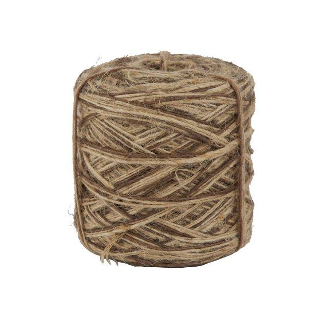 Jute ribbon mottled brown 166m