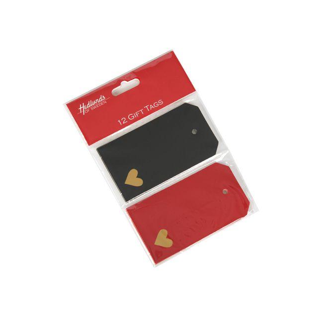 Hang tag Red and Black 12/pc