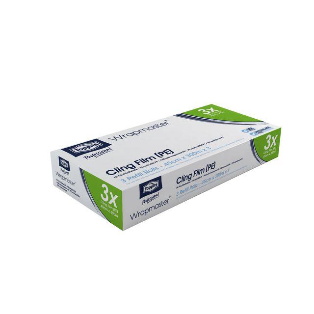 Plastic film TOPPITS PE 45cmx300m 3/pc