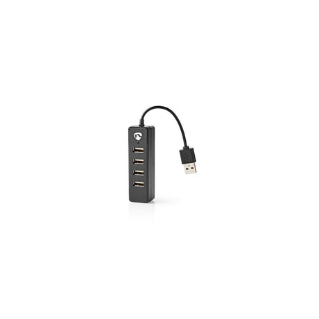 Hub NEDIS USB 4 port black