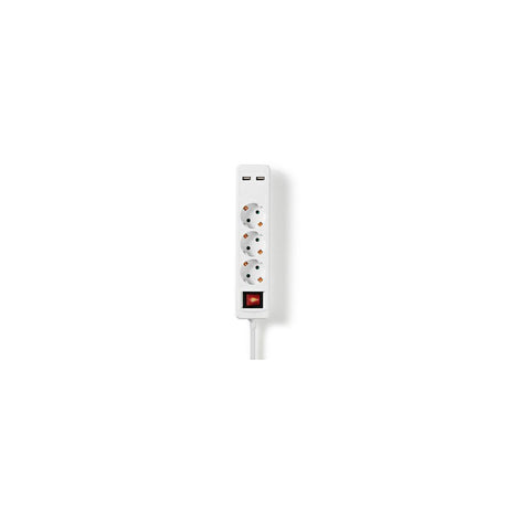 Branch outlet NEDIS earthed 3-way + 2 USB