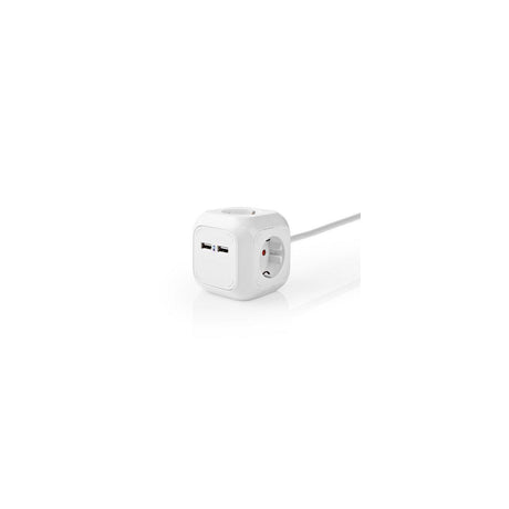Branch outlet NEDIS earthed 4-way + 2 USB