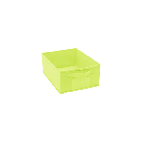 Fabric storage basket green