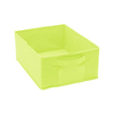 Fabric storage basket green