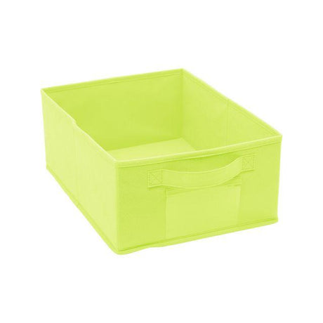 Fabric storage basket green