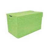 Storage basket large in fabric green