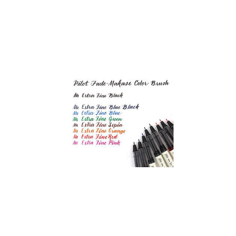 Fineliner PILOT Brush pen black blue