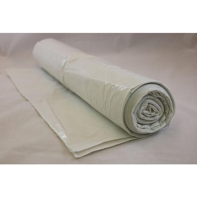 Plastic bag LD 150L 42my with hole white 25/rl