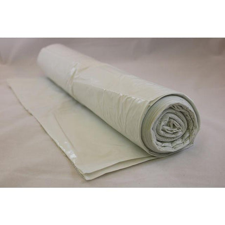 Plastic bag LD 150L 42my with hole white 25/rl