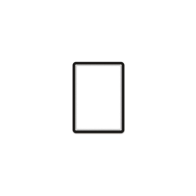 Magnetic frame self-adhesive DJOIS A4 black 2/pack