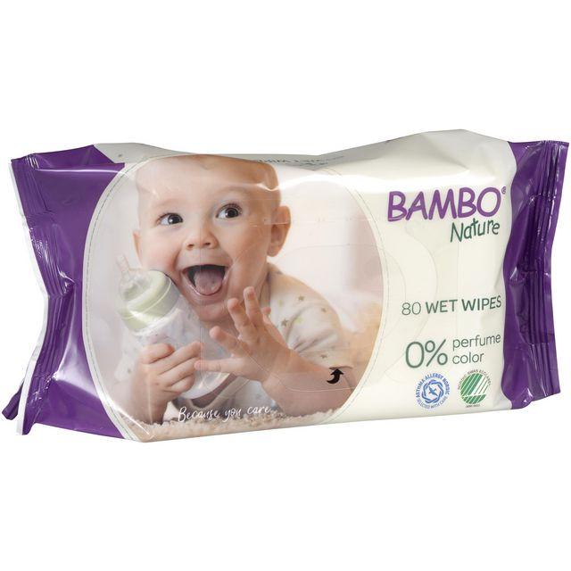 Wet wipe BAMBO Nature oparfymera 80/pack