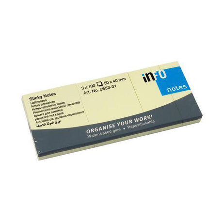 Notes INFO NOTES 40x50mm yellow