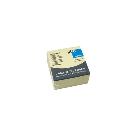 Notes INFO NOTES cube 75x75mm yellow
