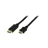 Cable DELTACO DP-HDMI Ha 5m black