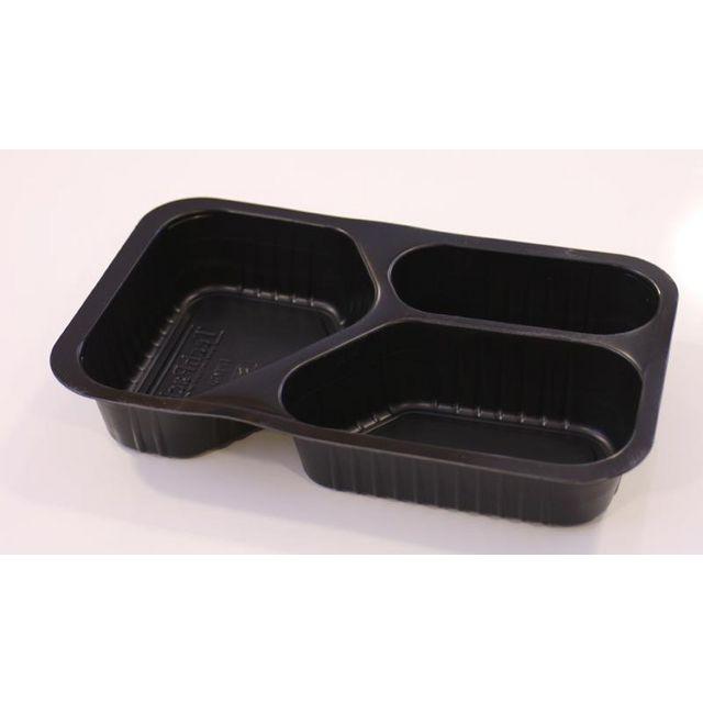 Form 1/4GN 3-compartment black 300/pc