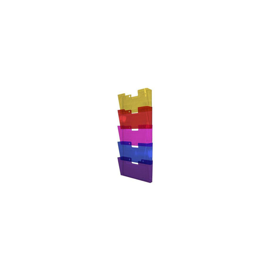 Form tray 5-compartment multicoloured