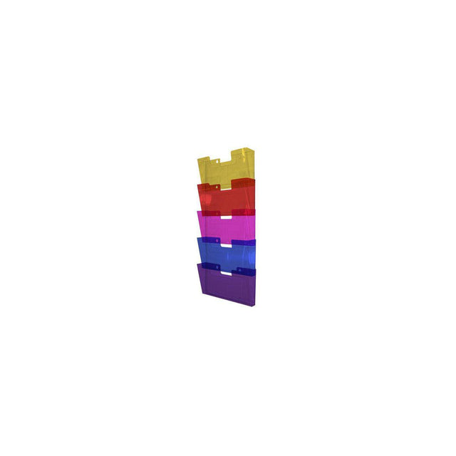 Form tray 5-compartment multicoloured