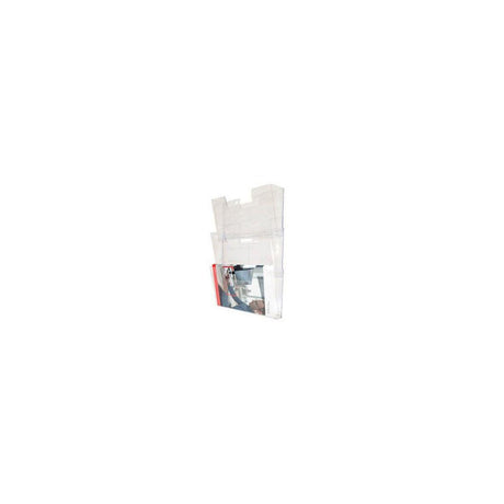 Blank tray 3-compartment transparent