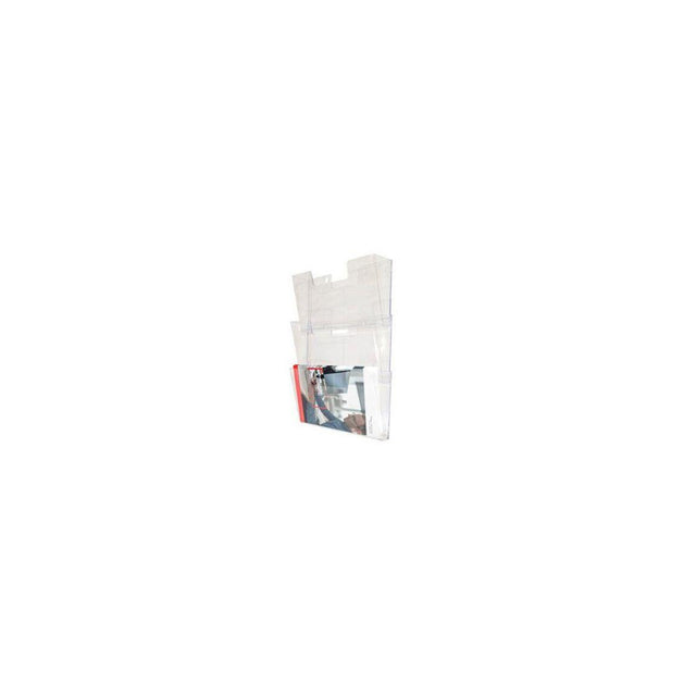 Blank tray 3-compartment transparent