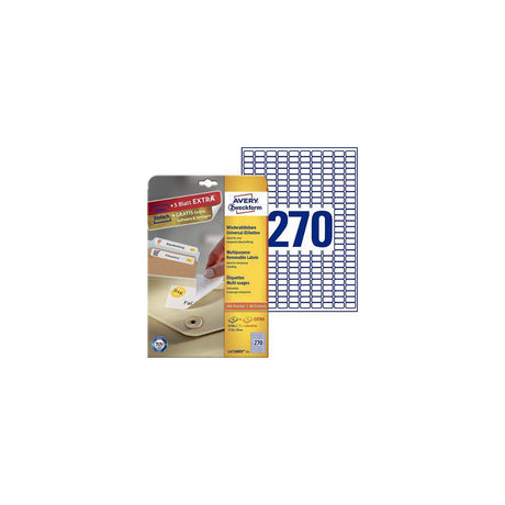 Label AVERY avtagb 17,8x10mm 8100/fp