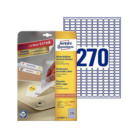 Label AVERY avtagb 17,8x10mm 8100/fp