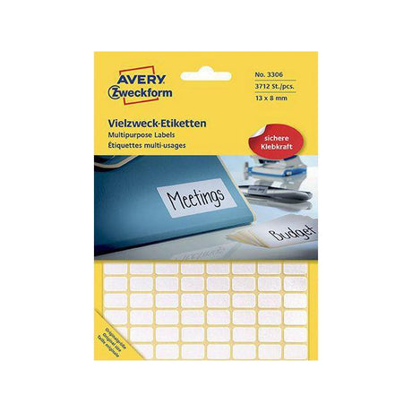 Label AVERY handwritten 13x8mm 3712/fp