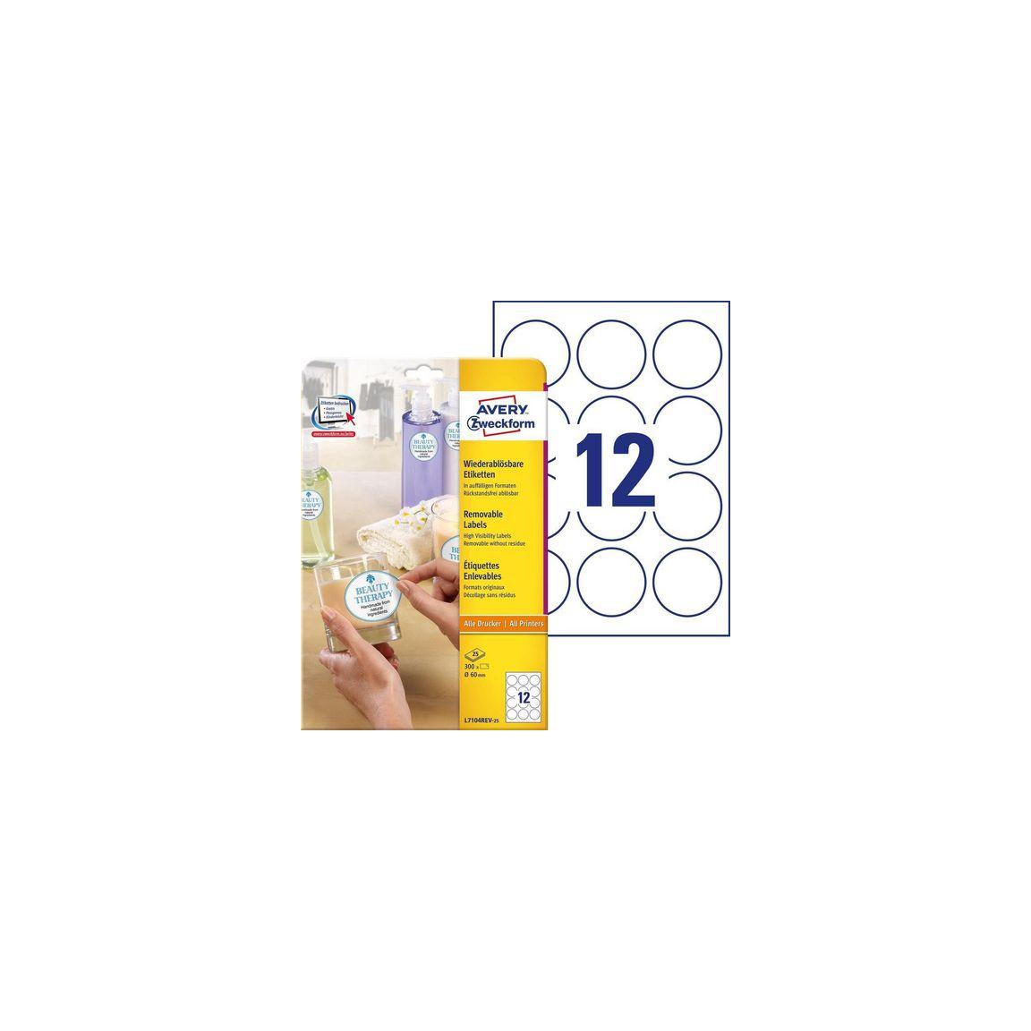 Label AVERY avtagb 60mm 300/fp