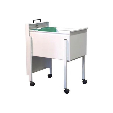 A4 hanging file trolley with lockable lid