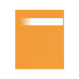 Stationery 17x21cm linj. 8,5mm orange