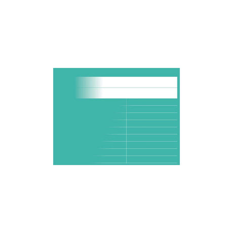 A6L ruled glossy booklet 8.5mm petrol