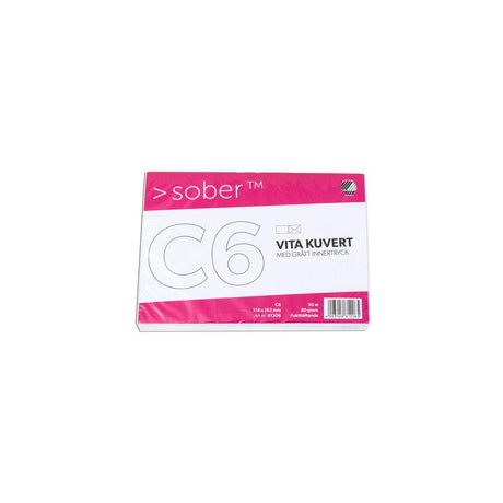 Envelope SOBER C6 90g Moisture resistant 50/pack