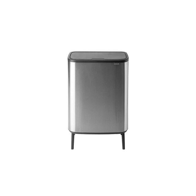 Wastepaper basket BRABANTIA Bo Touch 60L steel