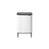 Wastepaper basket BRABANTIA Bo Touch 2x30L white