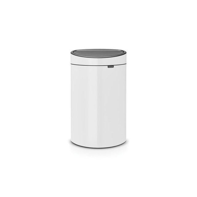Wastepaper basket BRABANTIA Touch Bin 40L white