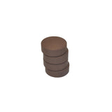 Colour pucks 57mm, dark brown 6/pc