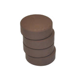Colour pucks 57mm, dark brown 6/pc