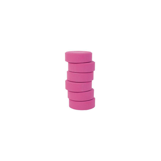 Colour pucks 57mm, pink 6/pc