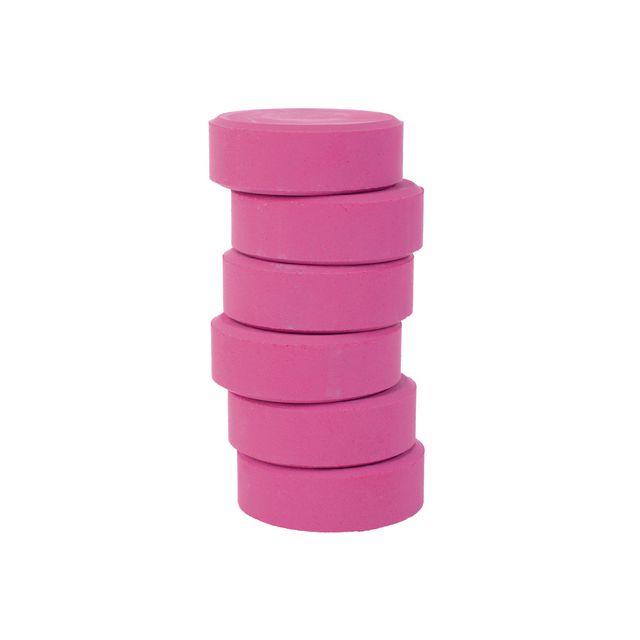 Colour pucks 57mm, pink 6/pc