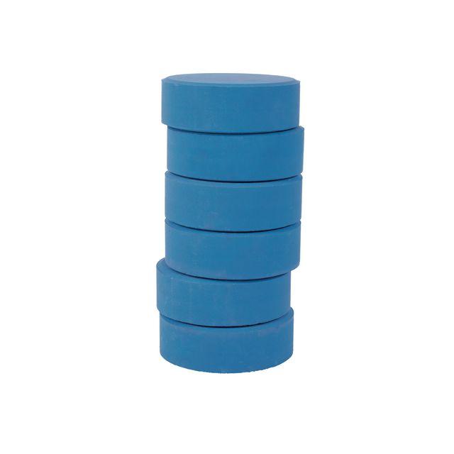 Colour pucks 57mm, blue 6/pc