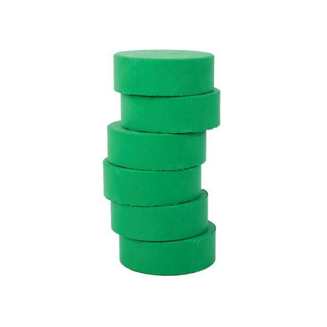 Colour pucks 57mm, dark green 6/pc