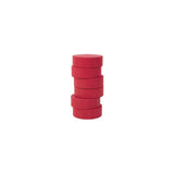 Colour pucks 57mm, dark red 6/pc
