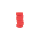 Colour pucks 57mm, red 6/pc