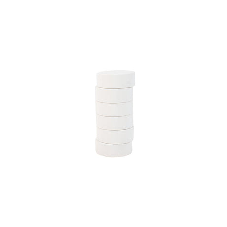 Colour pucks 57mm, white 6/pc