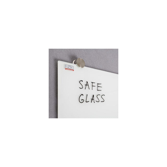 Glass board Magnetic 90x60cm white