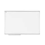 Whiteboard enamel aluminium frame 60x45cm