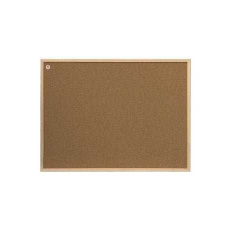 Notice board cork wooden frame 60x45cm