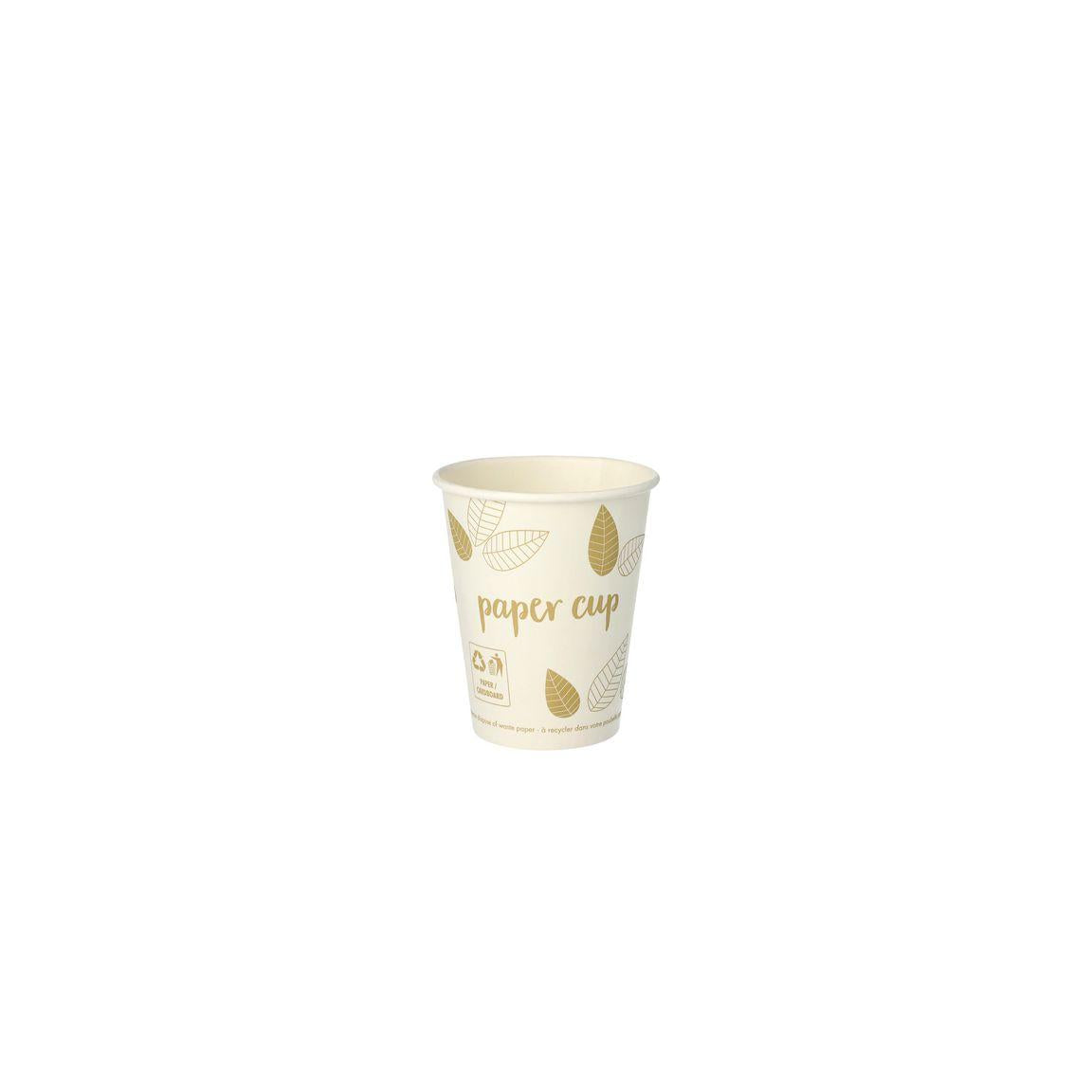 Paper cups PURE ZeroPlast 24cl 50/pack