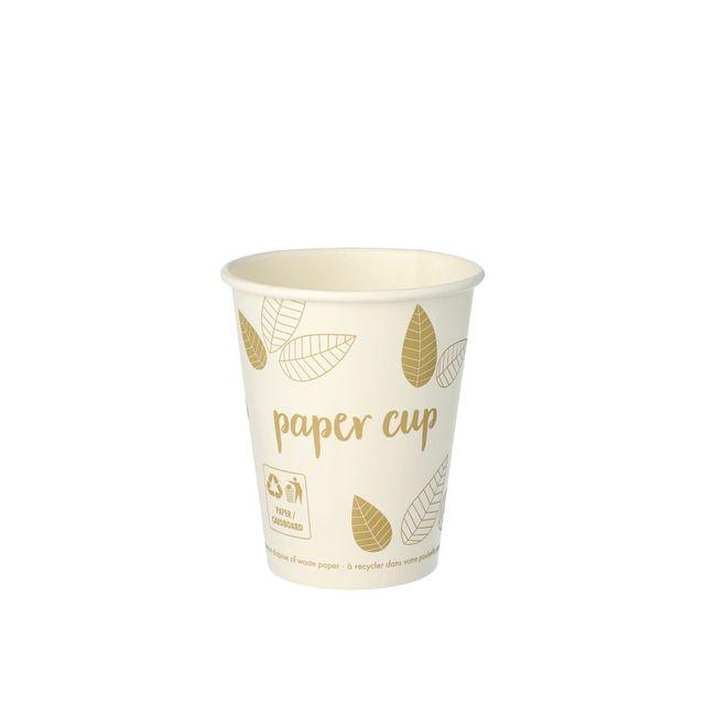 Paper cups PURE ZeroPlast 24cl 50/pack
