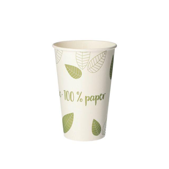 Paper cups PURE ZeroPlast 30cl 50/pack