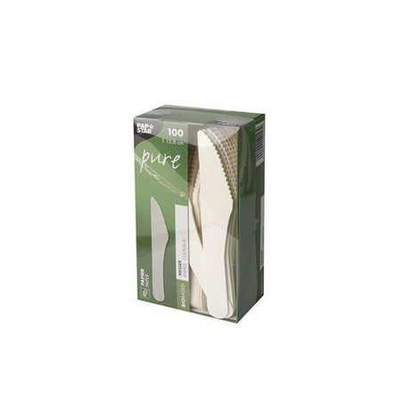 Cutlery Knife PURE Paper 15,8cm 100/pc